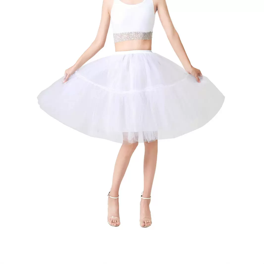 定制网纱百褶蓬蓬半身裙亚马逊tulle skirt抽褶长款纱裙源头厂家