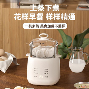 New Egg Steamer Fully Automatic Power-Off Household Egg Cooker Small Breakfast Machine for One Person to Cook Eggs/Duck Eggs and Goose