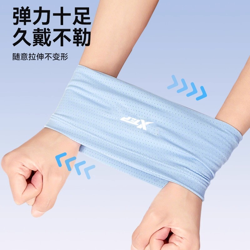 Xtep 冷感リストバンド 手首汗取りタオル スポーツ レディース ランニング 吸汗セット 夏 速乾タオル フィットネス バドミントン メンズ|undefined