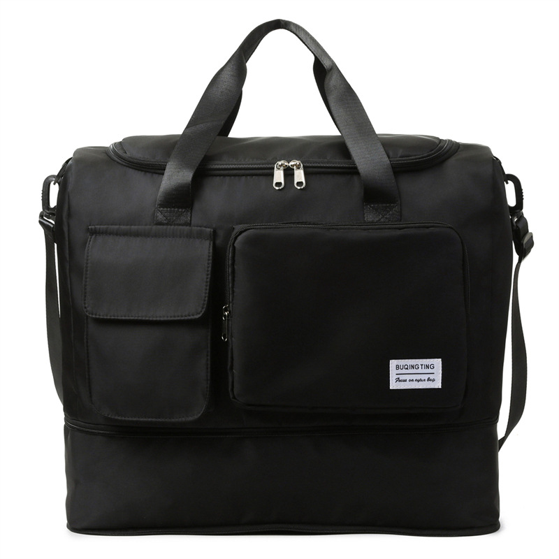 Nueva bolsa de viaje para viajes de negocios de corta distancia, bolsa de lona ligera de gran capacidad con separación en seco y húmedo, bolsa de yoga de fitness deportivo