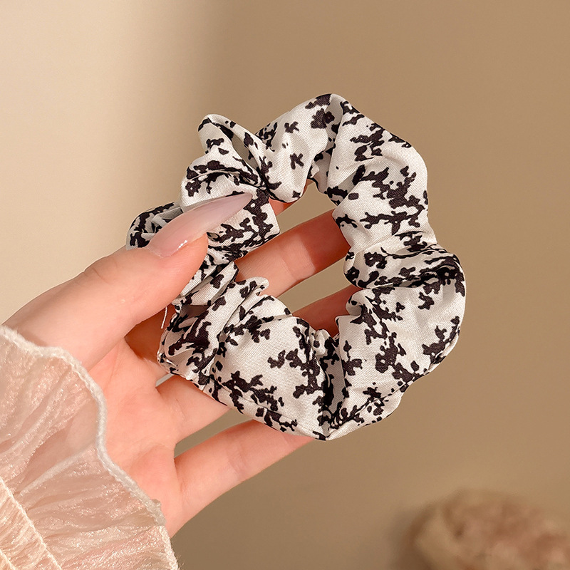 Anillo para el cabello de intestino grueso de gran tamaño coreano, bufanda cuadrada de alta calidad femenina, cuerda para el cabello, banda elástica y duradera, flor de viento perezosa
