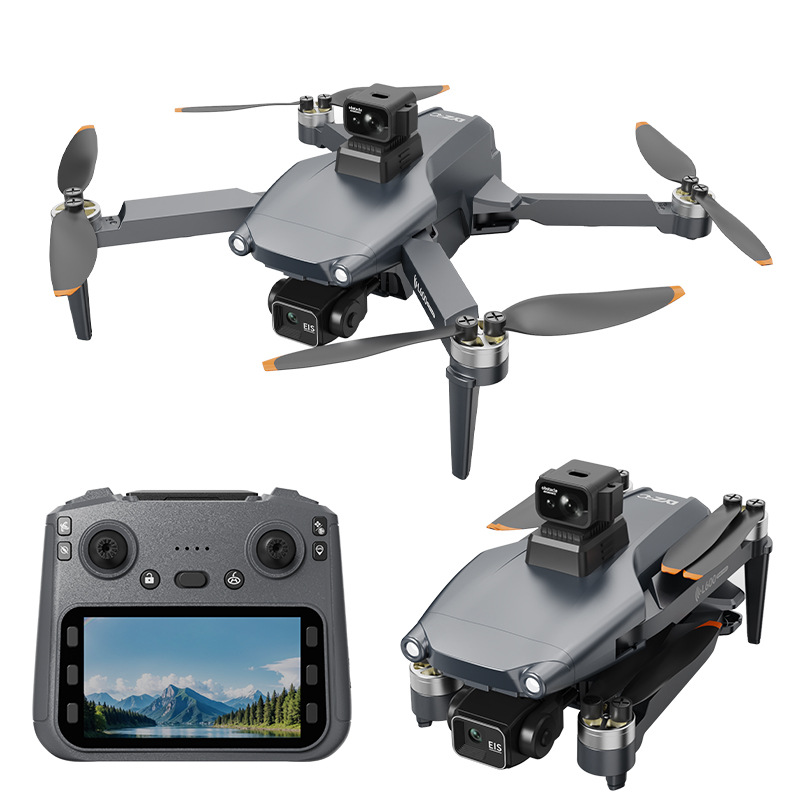 L600 Pro Max Hd Aerial Drone Three-Axis Anti-Shake Gimbal Brushless Foldableing Gps Quadcopter
