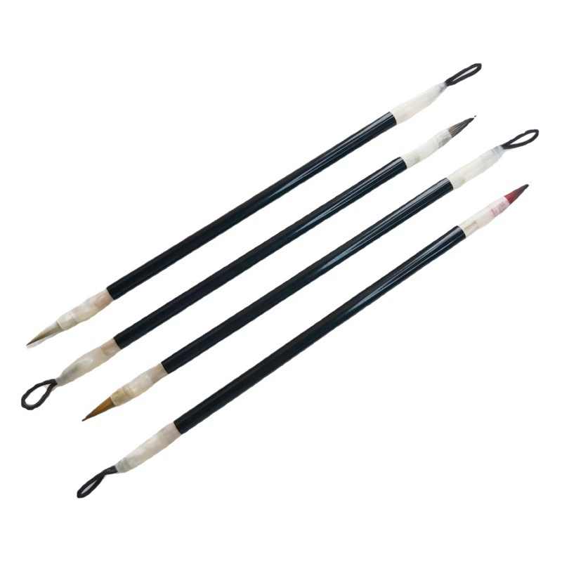 Волосы ласки маленькая Обычная кисть для письма фиолетовые волосы муха голова маленький обычный сценарий принадлежности для каллиграфии маленькие красные волосы ручка для тетрадей традиционная китайская живопись тонкая ручка крючок ручка