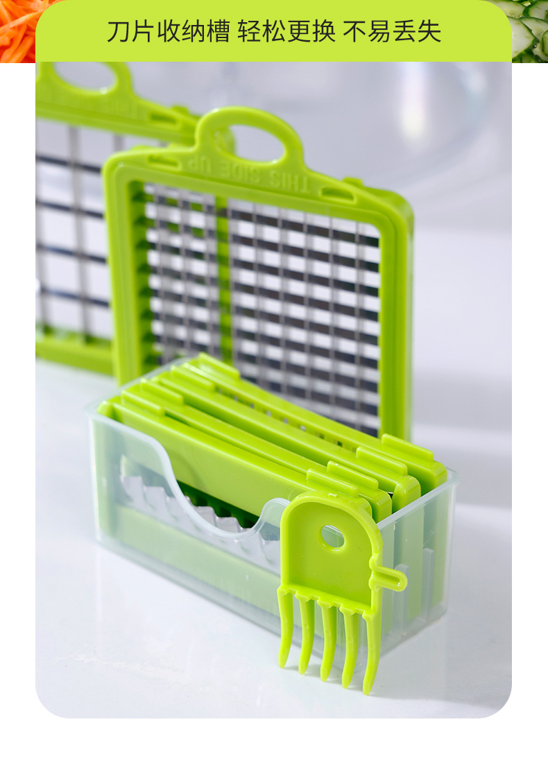 Vegetable Dehydrator and Chopper 2-in-1 Colander Vegetable Cutter Multifunctional Shredder Slicer Manual Vegetable and Fruit Salad Maker for Home Kitchen