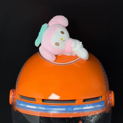 helmet doll accessories, detachable, Motosiklet dəbilqələri - plush-toy-my-melody