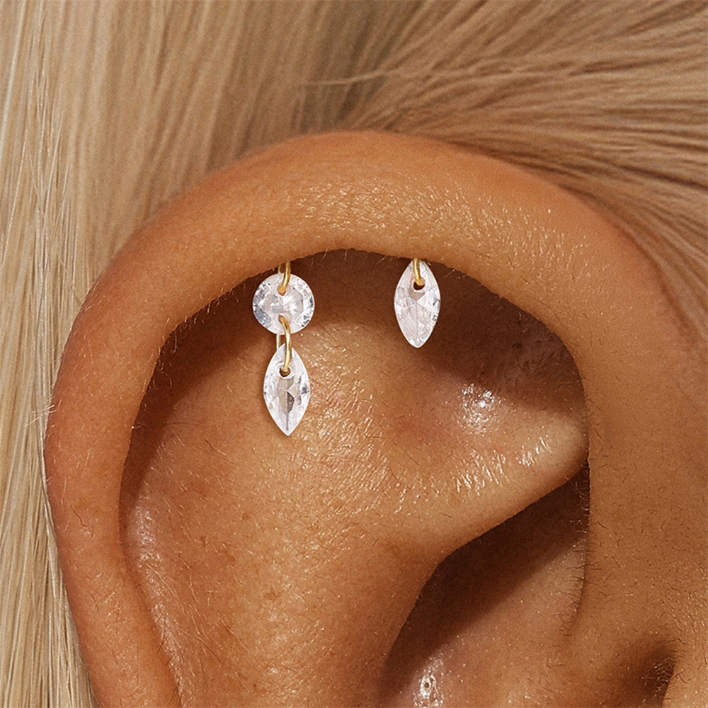 1g Weight Zircon Inlay Material Ear Studs Classification Ear Cartilage Rings & Studs Piercing Type 1 Piece Quantity Daily Occasion 925 Sterling Silver Material Geometric Pattern All Seasons Season Unisex Gender Elegant, Simple Style Style 1 Piece Ear Cartilage Rings & Studs Elegant Simple Style Geometric 925 Sterling Silver Zircon Ear Cartilage Rings & Studs 20
