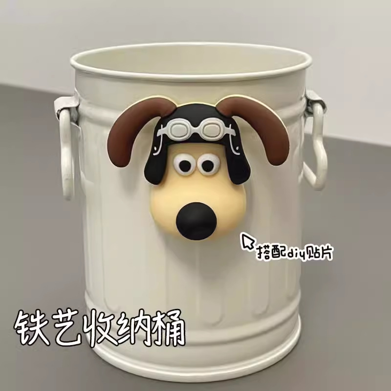 흰색 리더 개 펜 홀더