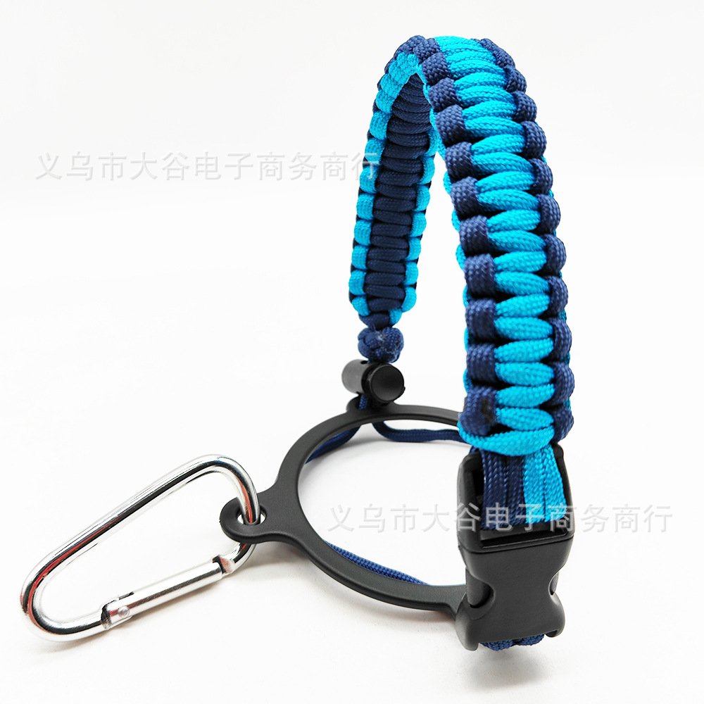 Amazon hidro frasco espacio olla llevar cuerda boca ancha taza de agua cuerda trenzada hervidor llevar cuerda portátil