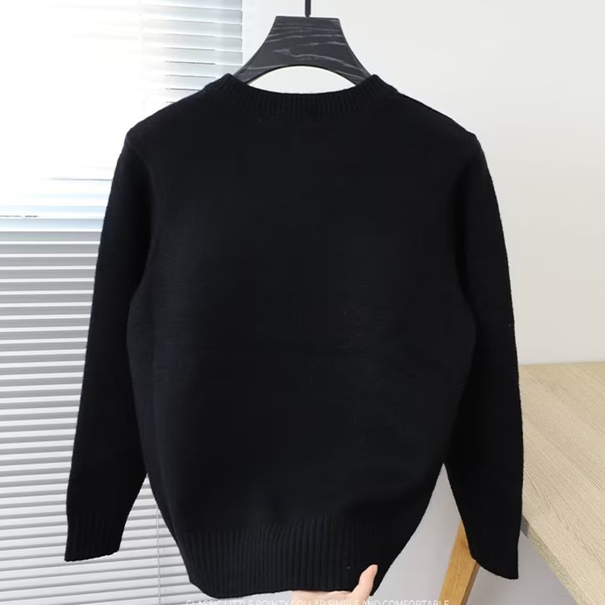 Light mature style round neck sweater men's new Korean style fashion youth versatile casual niche bottoming sweater_voghion.com