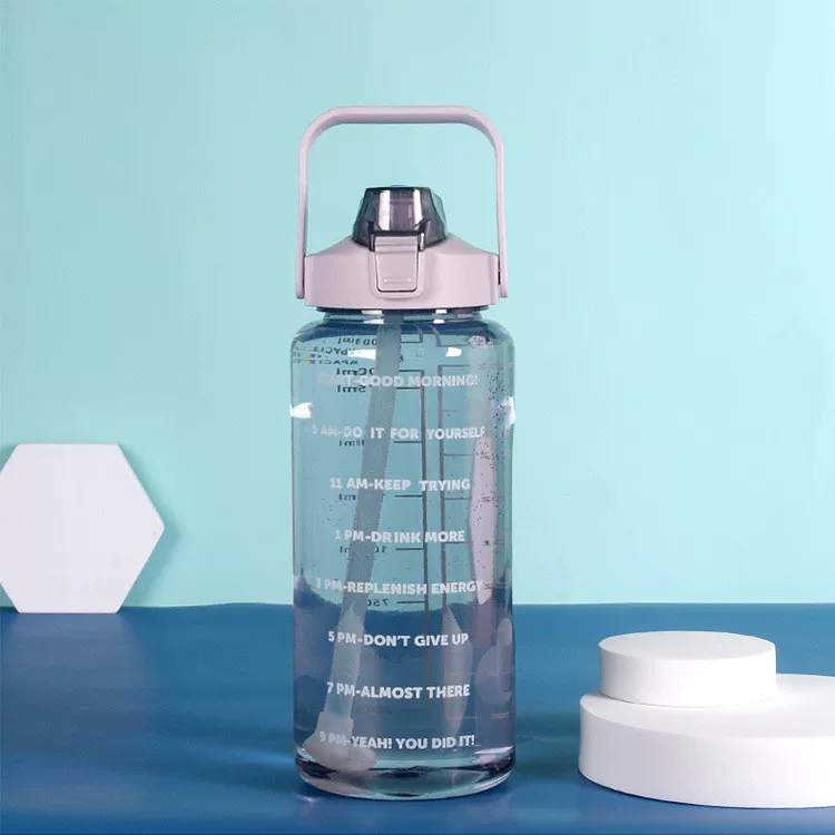 Plastic space travel sports bottle
