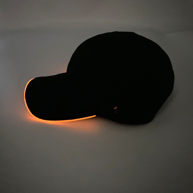 #552 6V四功能-LED光纤棒球帽（橙色）