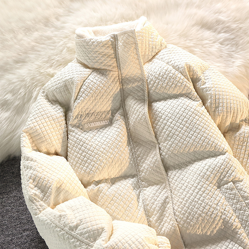 2026 American Retro Waffle Cotton Jacket for Men, Winter Loose Stand-Up Collar Cotton Coat, Trendy Brand Thickened Couple Cotton-Padded Jacket 2026 American Retro Waffle Cotton Jacket for Men, Winter Loose Stand-Up Collar Cotton Coat, Trendy Brand Thickened Couple Cotton-Padded Jacket
