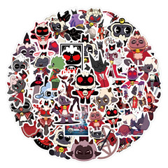 60~120張新款 Cult of the lamb 塗鴉貼紙汽車行李箱水杯貼紙批發