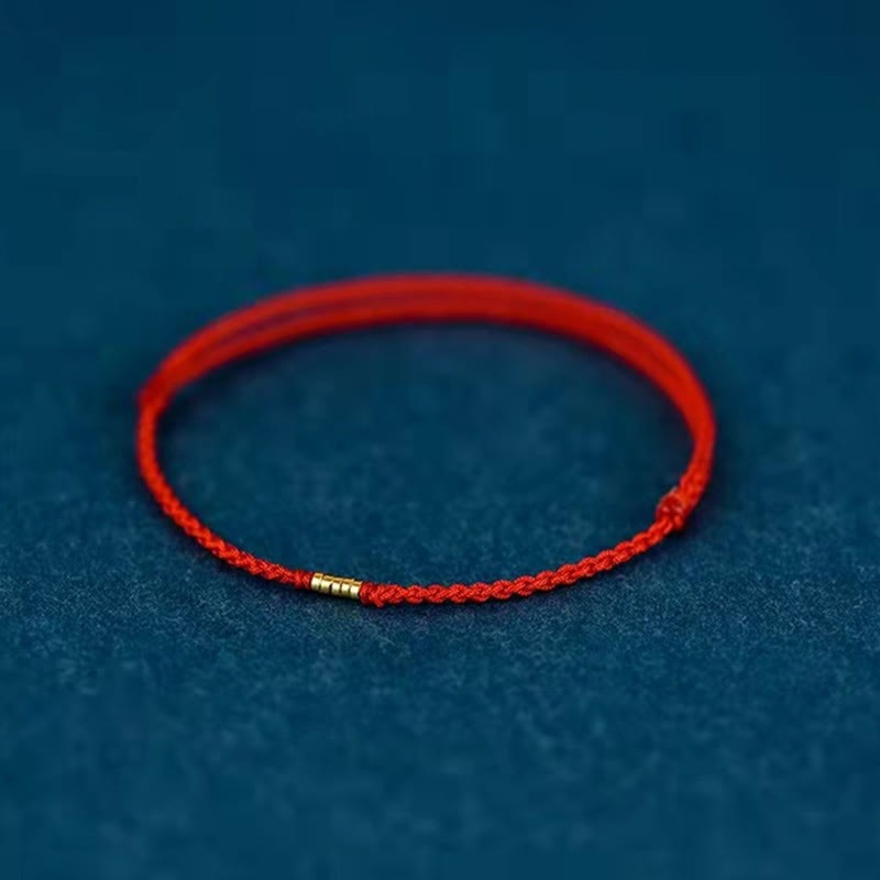 Red ankle bracelet