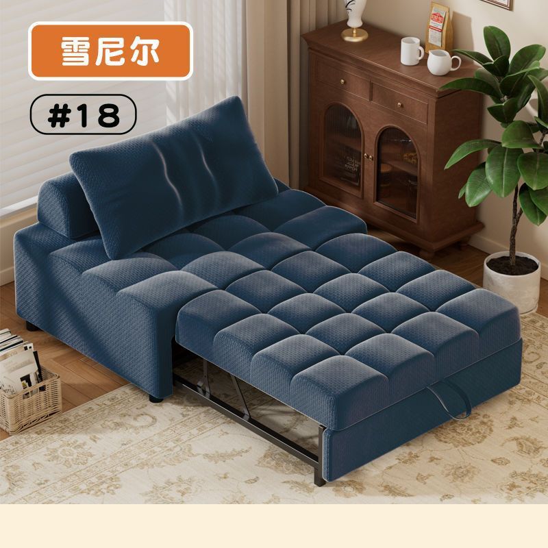 单双人沙发床折叠两用折叠椅新款小户型多功能二合一抽拉伸缩床|undefined