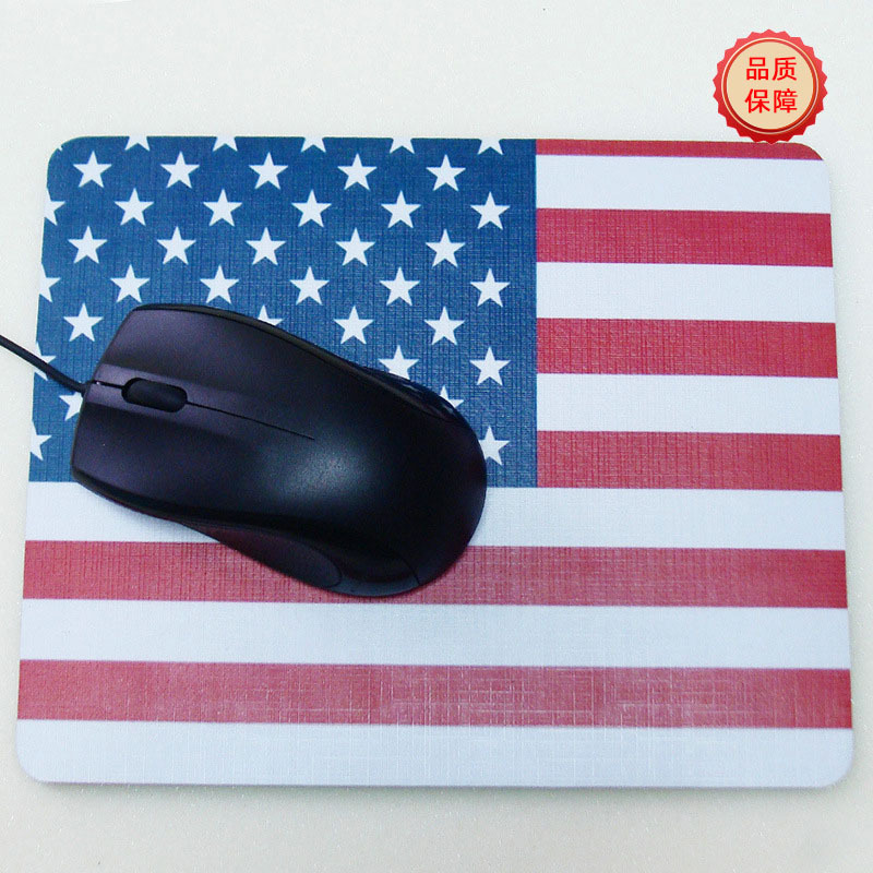 跨境热销各国国旗鼠标垫防滑超大耐脏办公室礼品定制logo鼠标桌垫