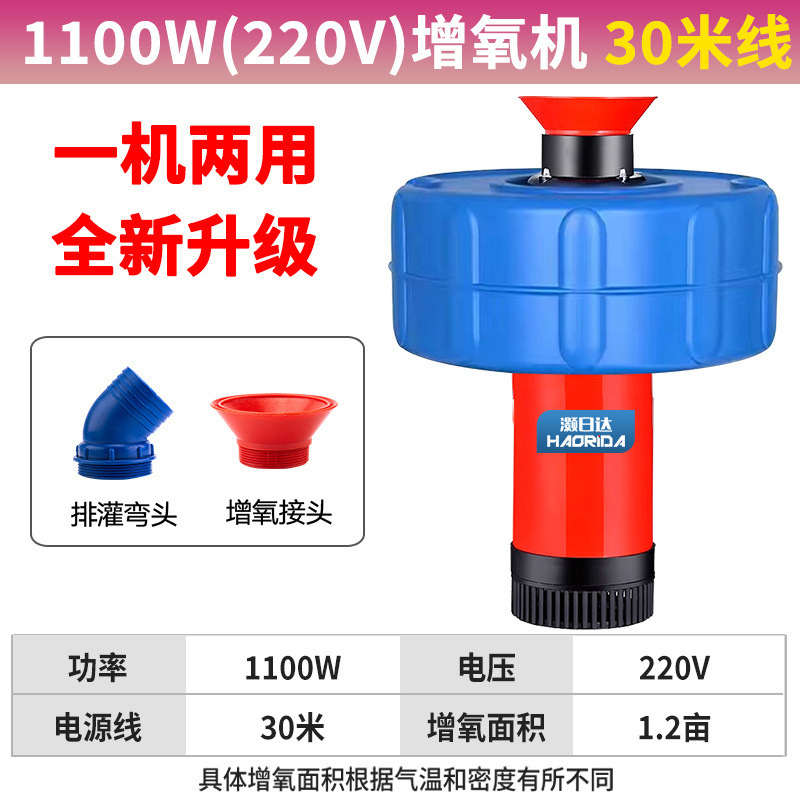 Modelo actualizado - oxigenador no automático - 1100W 30m cable 220V - 1.2 mu