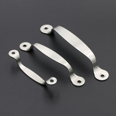 Solid stainless steel round head cabinet room door window handle chopping board drawer wardrobe simple handle wholesale surface mounting