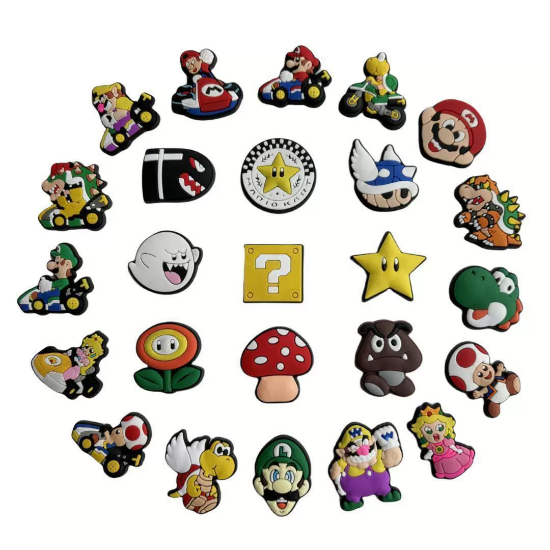 Супер Мэри 25croc charm мягкая резиновая садовая обувь декоративная застежка обувь декоративные аксессуары браслет декоративная застежка обувь