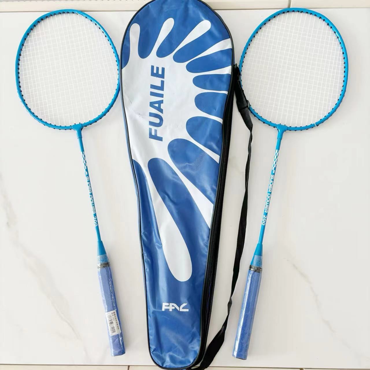 Raqueta de bádminton total para estudiantes, adulto integrado, aleación de hierro dividida, aleación de aluminio, fibra, pluma, raqueta de lana de doble raqueta