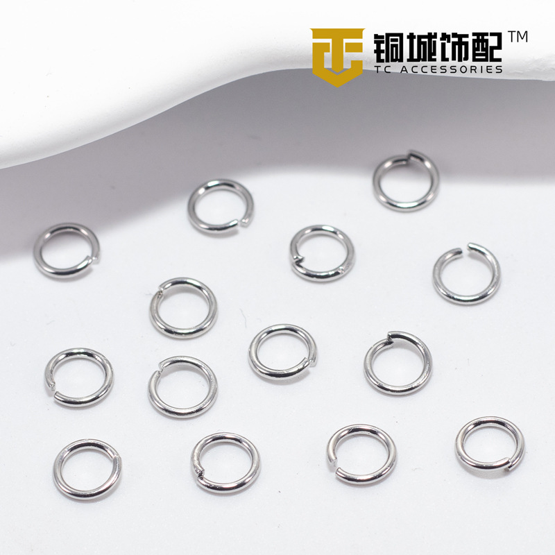 14K recubierto de oro anillo abierto que preserva el color anillo cerrado chapado en oro de cobre accesorios de joyería pulsera anillo abierto hecho a mano DIY conexión