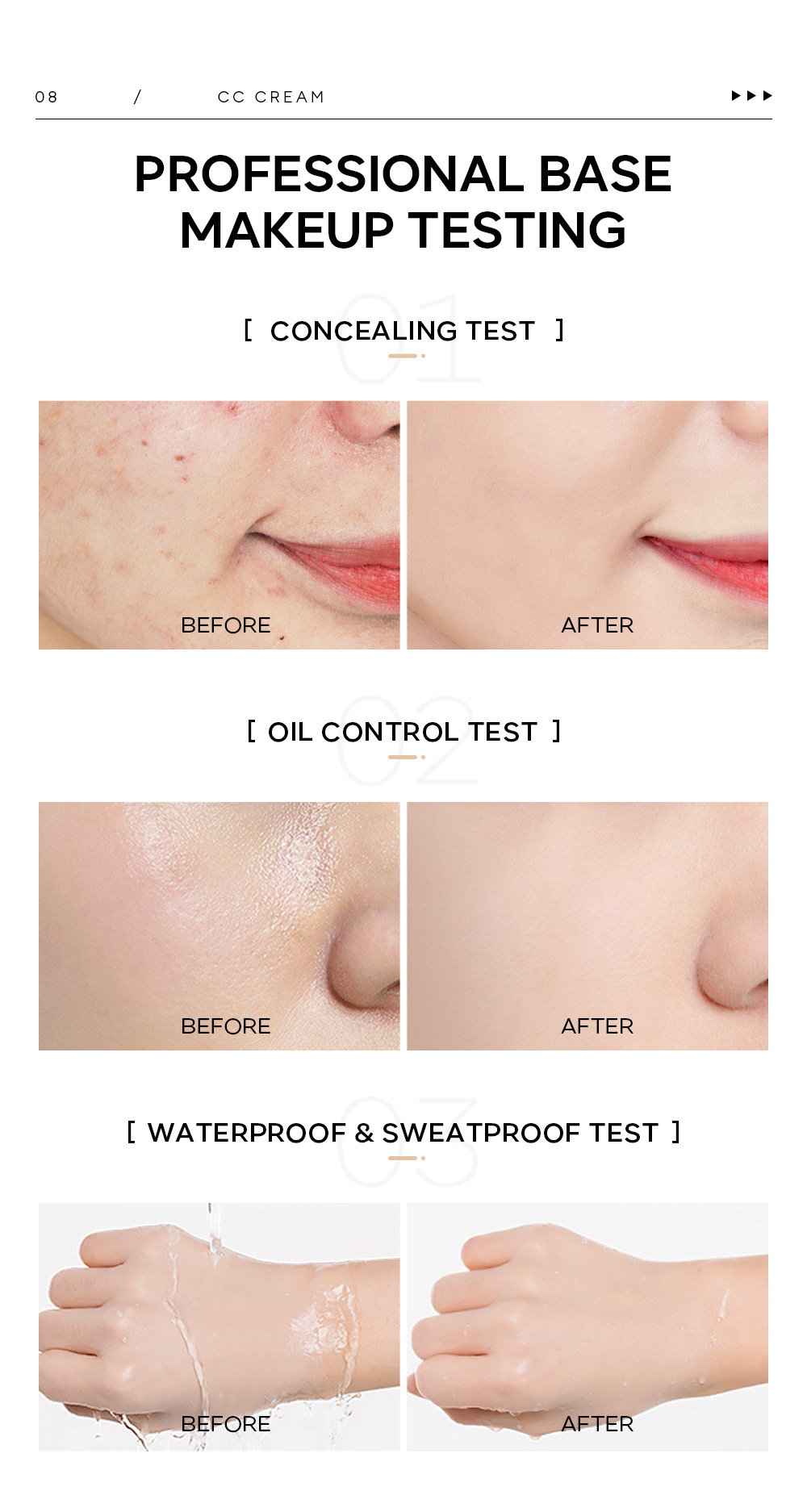 Cross-border LAIKOU Laikou cc Cream 30g (Color Box) Covering Blemishes, contouring without smudging, Moisturizing makeup manufacturer undefined