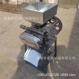 玉米破碎机 小型花生米碎粒机价格 小型果仁破碎机 图片
