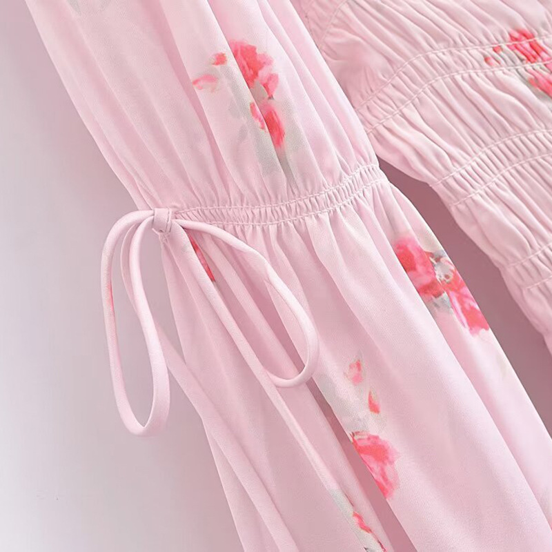 Charming Dress with Bow Tie