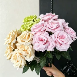 仿真花;仿真盆栽;仿真玫瑰