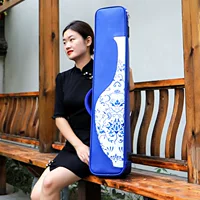 Jinchuan эрху Сумка синий и белый фарфор узор искусственная кожа эрху сумка для фортепиано кожа huqin рюкзак сумка оптовая фабрика