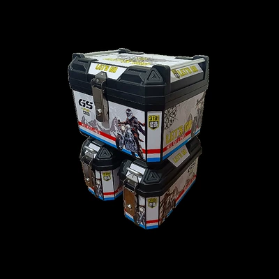 Electric car tail box — Waterproof, Thickened and Drop-Resistant - three-box-model-no-2-white-25l47l-tailstock-model-integrated-bracket