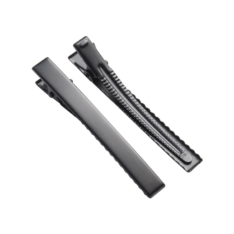 Accesorios de la joyería de bricolaje engrosada pico de pato clip de resorte clip cuadrado pescado boca clip negro mate textura mate pintura libre