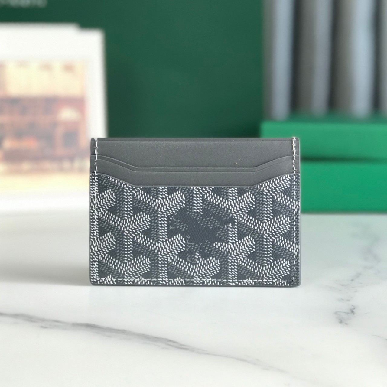 Goyard Üslubunda Kart Qabı və Vizit Qabı