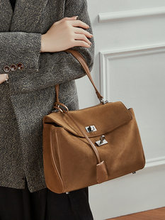 Matte leather capacious phone bag, one-shoulder bag, high-quality style
