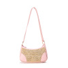 Summer fresh straw woven handheld underarm bag, one-shoulder bag, small bag, 2023 collection