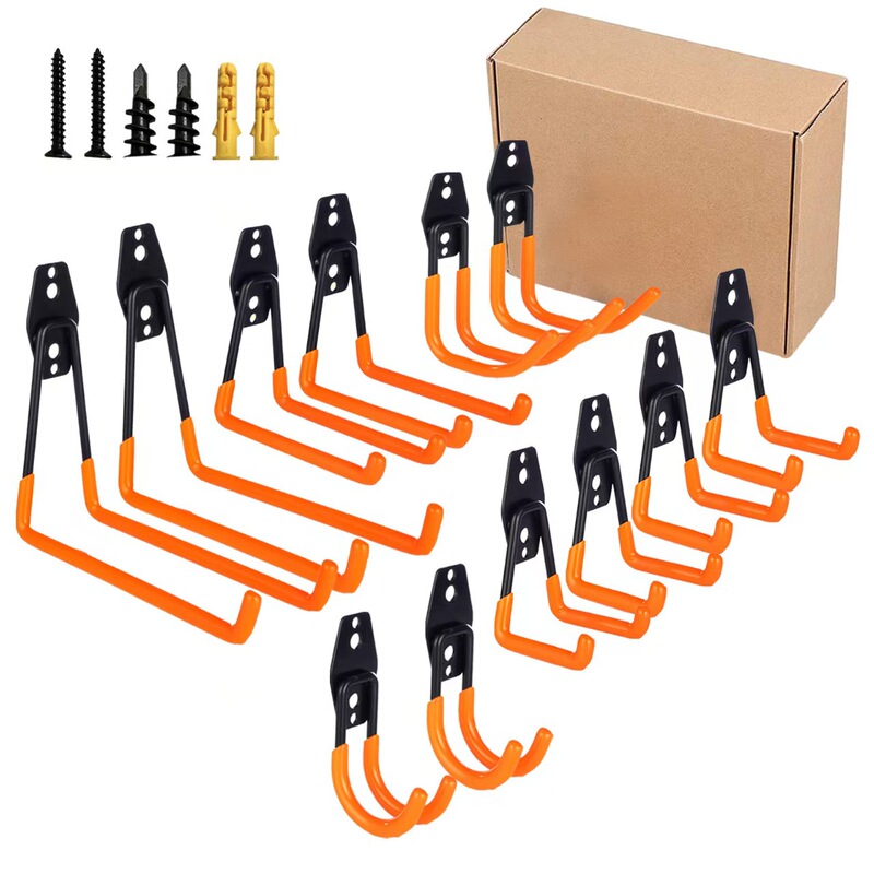 Cross-Border Popular Bicycle Rack Hook Wall-Mounted Hook Heavy-Duty Large Hook Set Unlimited Storage Double Hook Storage