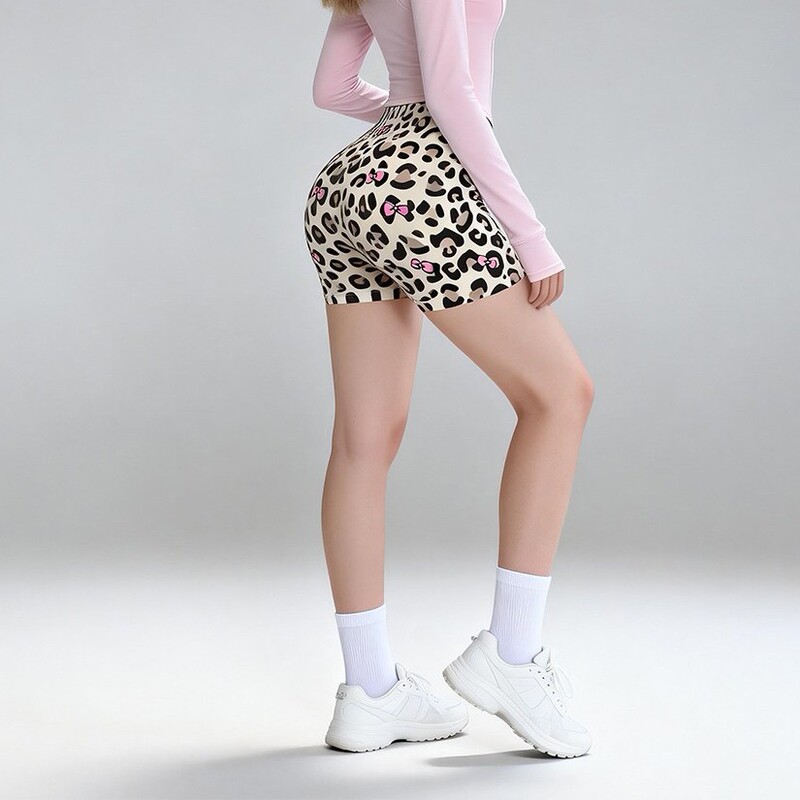 Cross-Border Fitness Shorts Versatile Yoga Shorts Seamless Knit Printed High-Waisted Butt-Lifting Breathable Gym Shorts for Women Cross-Border Fitness Shorts Versatile Yoga Shorts Seamless Knit Printed High-Waisted Butt-Lifting Breathable Gym Shorts for Women