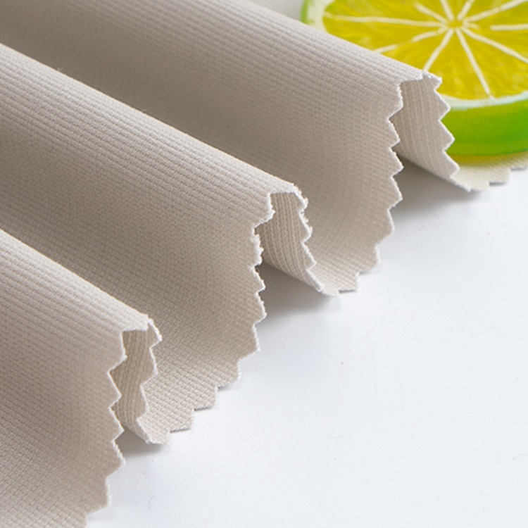 Ventas calientes suaves palillos de dientes de algodón tela rayada prenda suave tela elástica de alta calidad algodón spandex mezcla