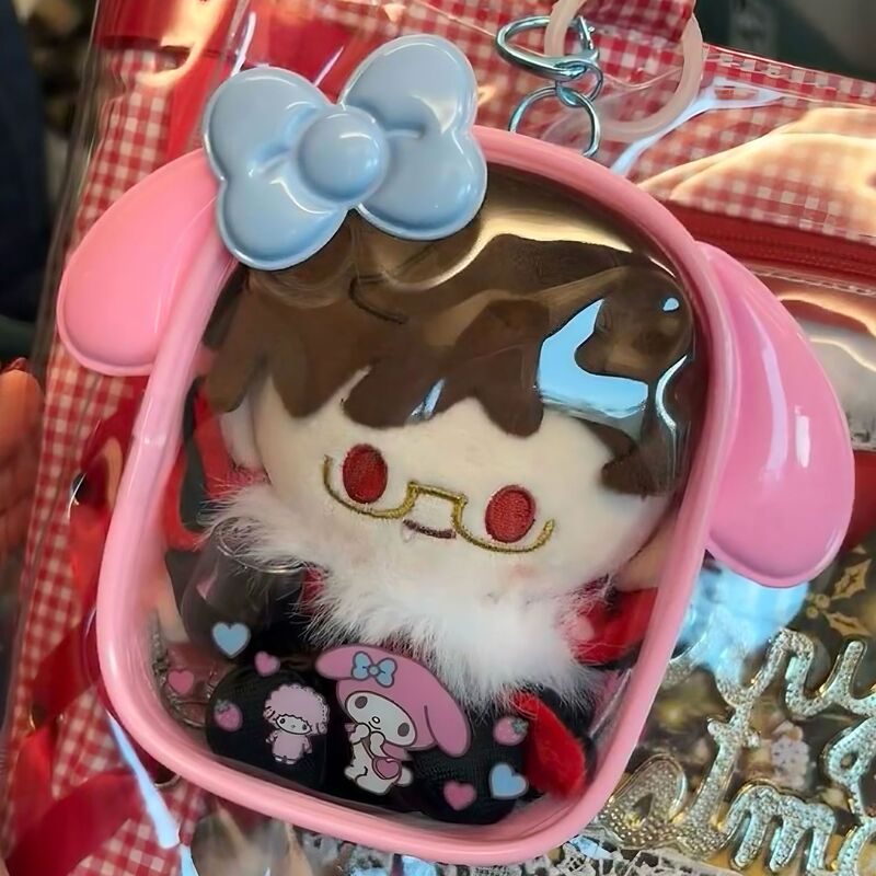 サンリオドールバッグ痛バッグお出かけベビーバッグディスプレイバッグかわいいpvc人形防塵透明13センチメートル収納袋|undefined