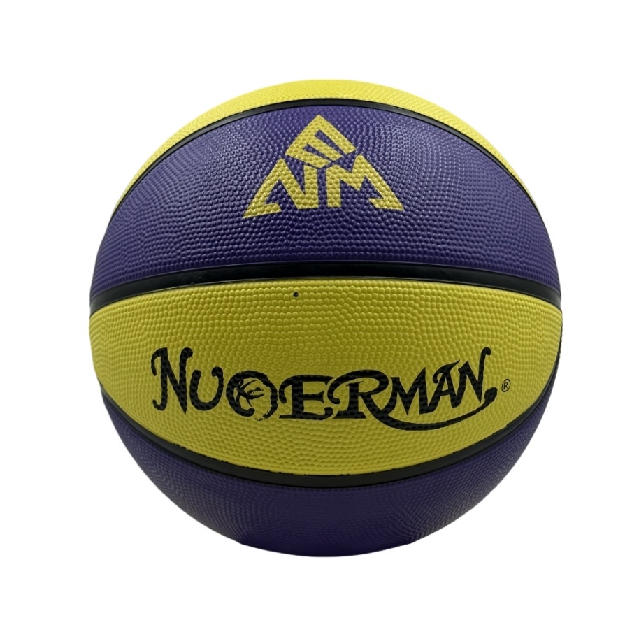 Balón de baloncesto de goma morado y amarillo nº 6 / N ° 6 Baloncesto (juego femenino)