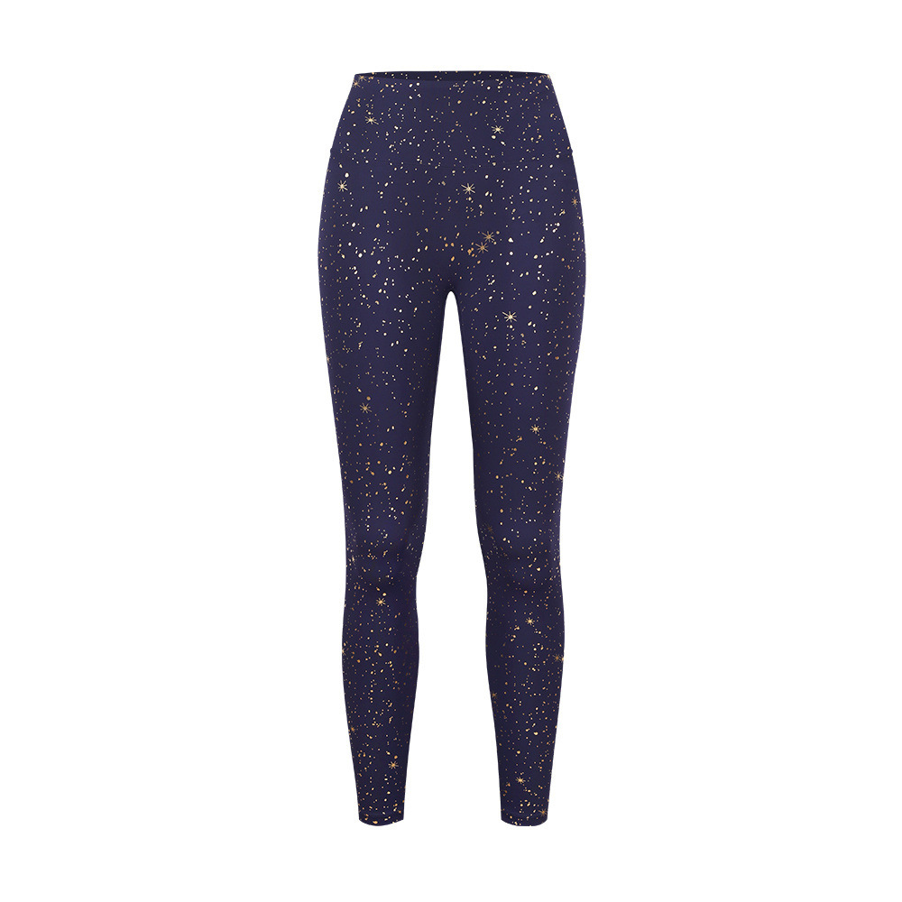 [Spot] LD nueve pantalones dorados de cintura alta, caderas desnudas, pantalones de pilates para mujeres.