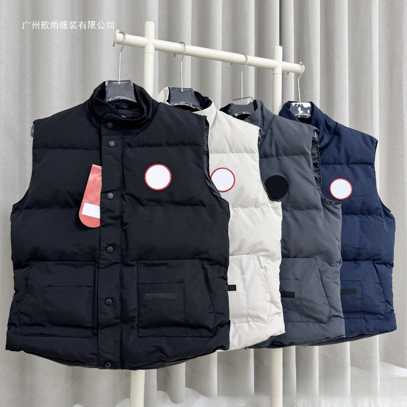 Cross-Border 2025 Model Canada Goose Vest down Jacket for Men and Women, Couple's Waterproof Vest, Thickened Warm Sleeveless Coat, Cotton Cross-Border 2025 Model Canada Goose Vest down Jacket for Men and Women, Couple's Waterproof Vest, Thickened Warm Sleeveless Coat, Cotton