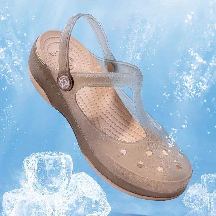 Non-Slip Thick-Soled Clogs for Women, Summer Outdoor Eva Sandals, New Jelly Shoes, Beach Shoes for Women