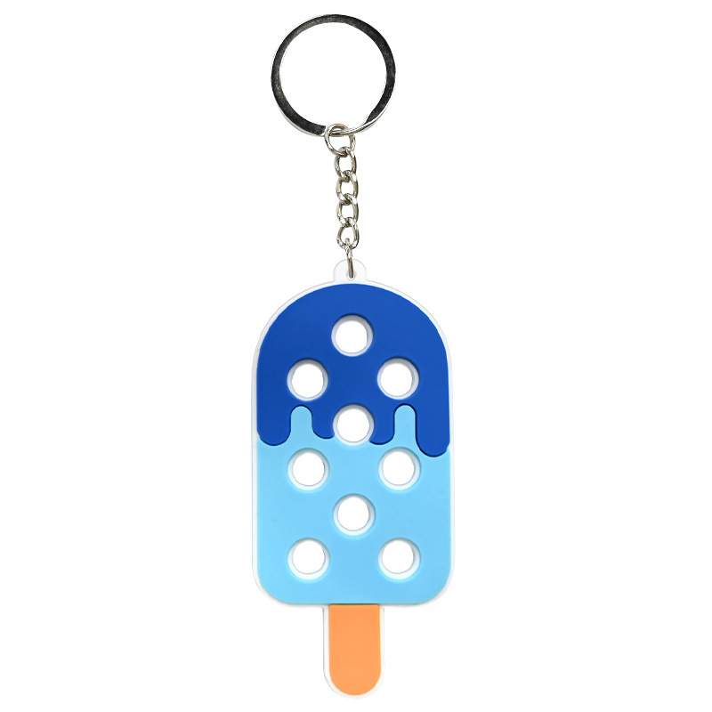 Hole Hole Colgante de llaver PVC pegamento blando DIY colgante de bolsas escolares colgante Amazon decoración regalos al por mayor stock image 27