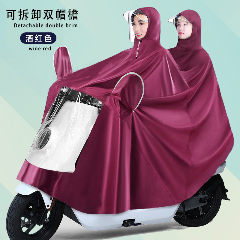 Raincoat eléctrico largo todo el cuerpo a prueba de tormentas motocicleta batería coche una sola persona para aumentar el grosor raincoat al por mayor