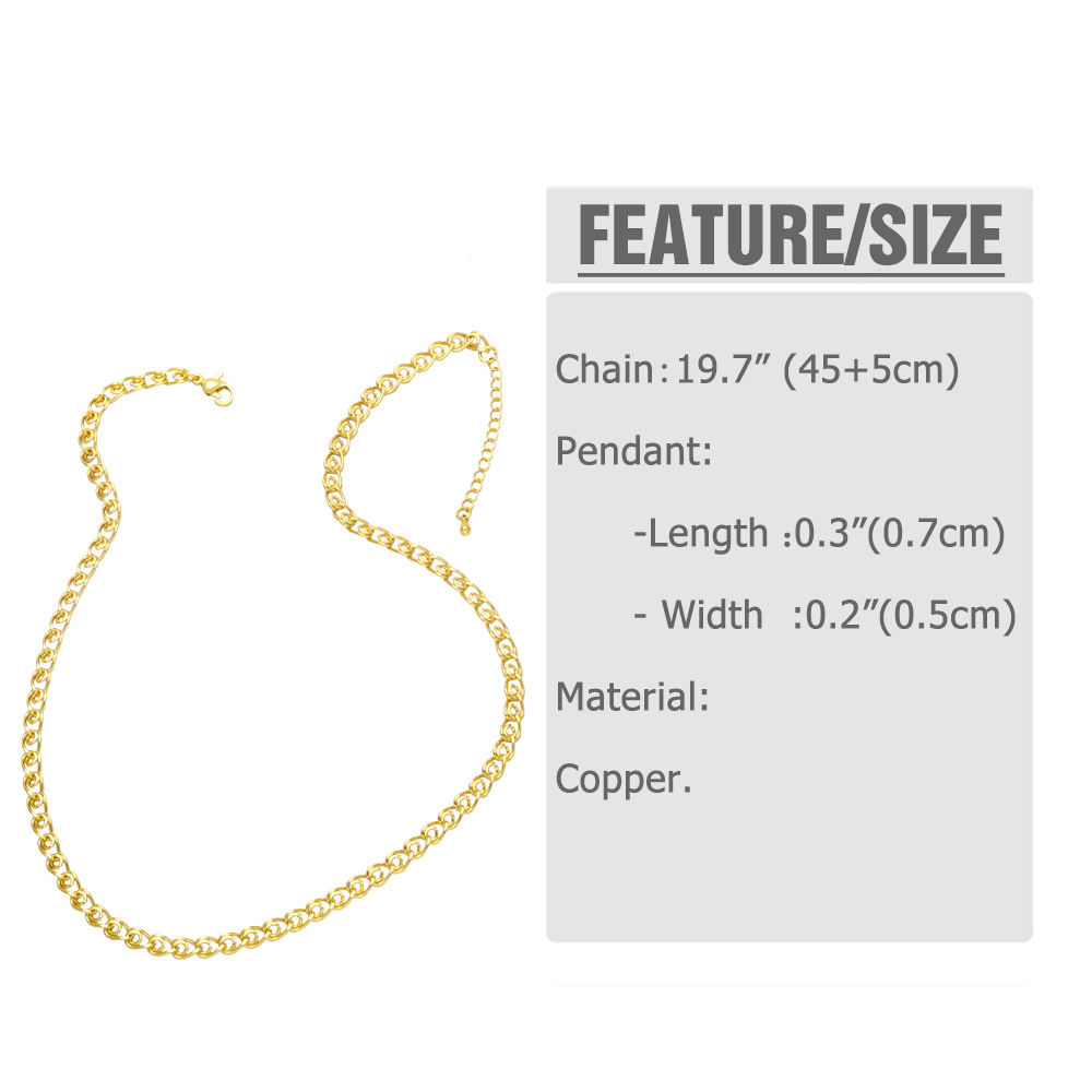 Fashion Hip Hop 18k Real Gold Copper Plating O-shaped Unisex Necklace Bracelet Ornament display picture 1