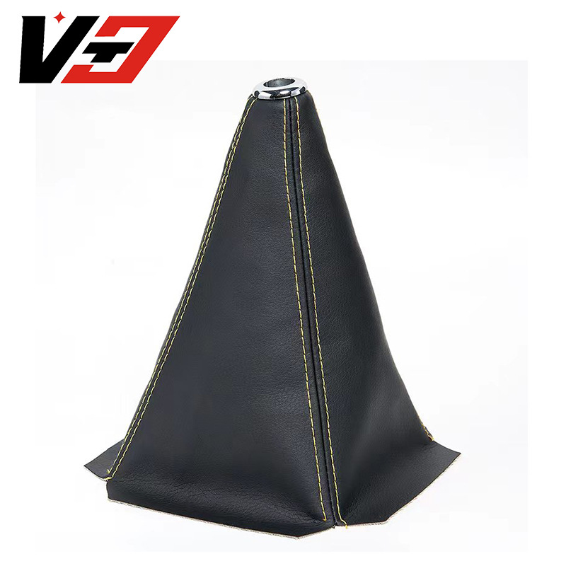 アマゾン車修正インテリアギアヘッドシフトレバー pu ダストカバーギアレバーギアレバーダストカバーアクセサリー