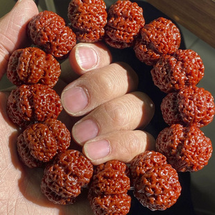 Authentic authentic bodhi Nepalese hand string machine brush coated pulp jade donkey kong plum blossom double dragon full meat beads genuine goods