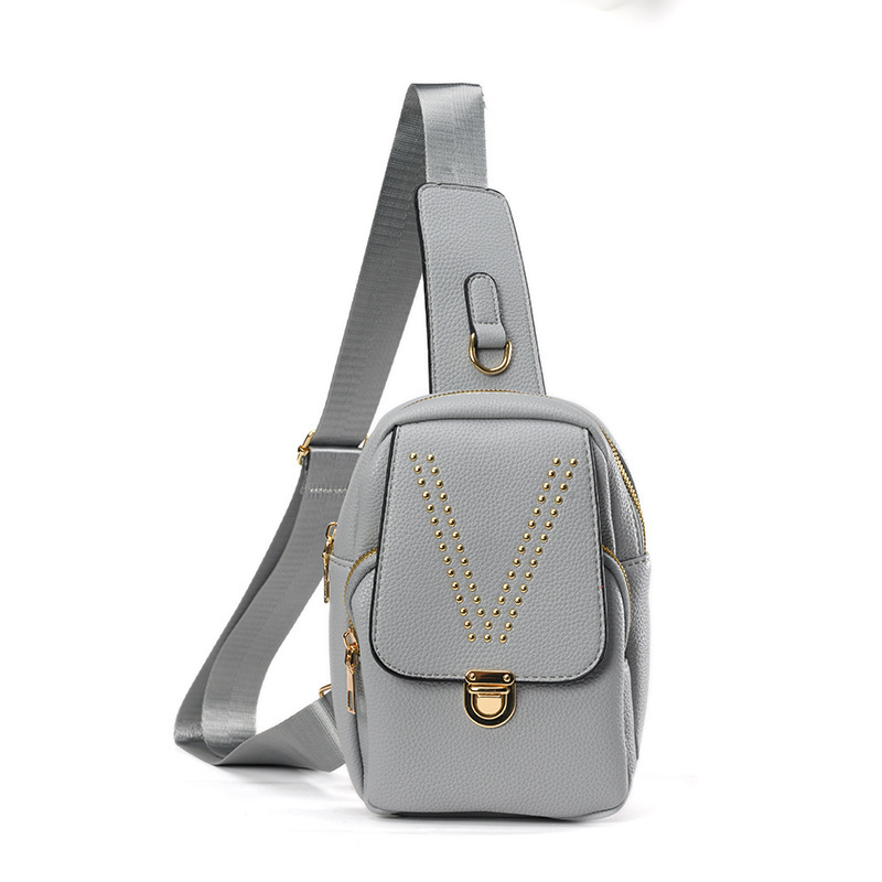 2024 nuevo estilo bolso de mujer al por mayor moda de la calle bolso de pecho PU superficie suave deportes al aire libre bolso de mensajero al por mayor