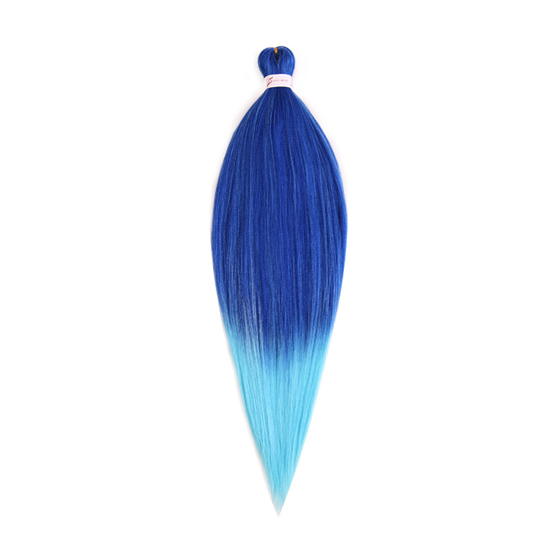 EZ Trenza PVC ignífugo a baja temperatura fibra multicolor flojo gran ganchillo de trenza fábrica de cabello recto un cabello